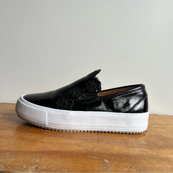 See By Chloe Black Platform Patent Leather Sneakers - Picture 5 of 11